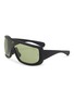 Main View - Click To Enlarge - MONCLER EYEWEAR - Acetate Rectangle Sunglasses