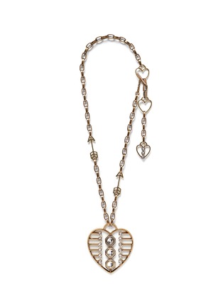Main View - Click To Enlarge - LANVIN - '125 Charms' crystal heart pendant necklace