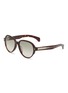 Main View - Click To Enlarge - MONCLER EYEWEAR - Acetate Round Sunglasses