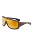 Main View - Click To Enlarge - MONCLER EYEWEAR - Acetate Rectangle Sunglasses