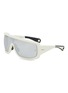 Main View - Click To Enlarge - MONCLER EYEWEAR - Acetate Rectangle Sunglasses