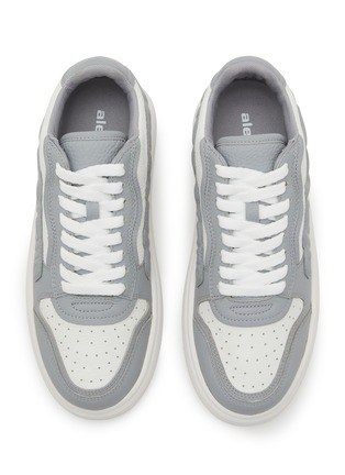 Detail View - Click To Enlarge - ALEXANDERWANG - Puff Logo Leather Sneakers