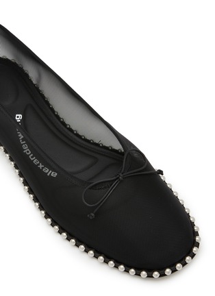 Detail View - Click To Enlarge - ALEXANDERWANG - Lina Ballchain Mesh Ballerina Flats