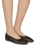 ALEXANDER WANG Lina メッシュ バレエシューズ スタッズ ALEXANDER WANG Lina メッシュ バレエシューズ スタッズ