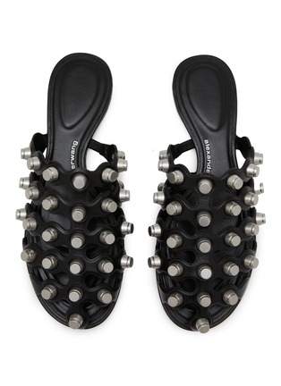 Detail View - Click To Enlarge - ALEXANDERWANG - Rexa Cage Stud Leather Slides