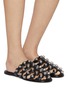 Figure View - Click To Enlarge - ALEXANDERWANG - Rexa Cage Stud Leather Slides