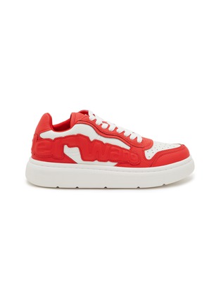 Main View - Click To Enlarge - ALEXANDERWANG - Puff Logo Leather Sneakers