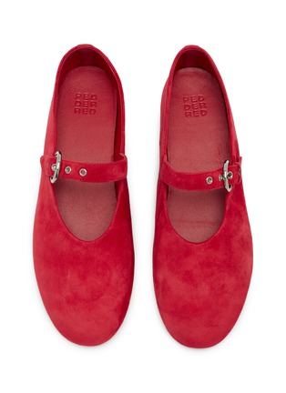 Detail View - Click To Enlarge - PEDDER RED - Beatrice Suede Mary Jane Flats