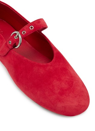 Detail View - Click To Enlarge - PEDDER RED - Beatrice Suede Mary Jane Flats