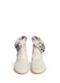 Figure View - Click To Enlarge - STUART WEITZMAN - 'Noslouch' snakeskin effect denim ankle boots