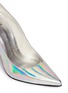 Detail View - Click To Enlarge - STUART WEITZMAN - 'Nouveau' holographic leather pumps