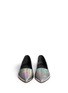 Figure View - Click To Enlarge - STUART WEITZMAN - 'Rialto' holographic leather slip-ons