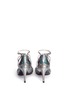 Back View - Click To Enlarge - STUART WEITZMAN - 'Sidewinder' holographic leather sandals