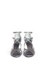 Figure View - Click To Enlarge - STUART WEITZMAN - 'Sidewinder' holographic leather sandals