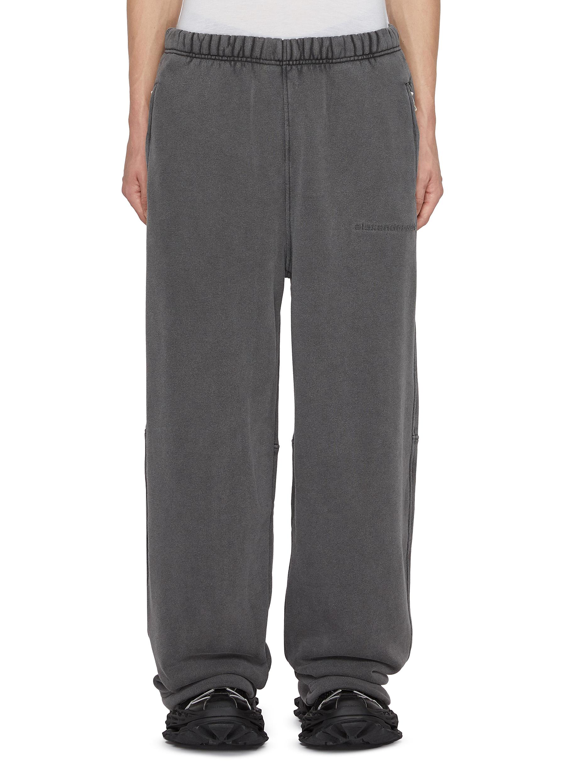 ALEXANDERWANG | Vintage Embossed Logo Cotton Sweatpants