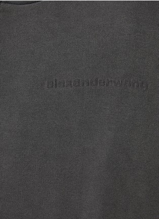  - ALEXANDERWANG - Embossed Logo Cotton Hoodie