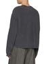 Back View - Click To Enlarge - ALEXANDERWANG - Embossed Logo Hem Long Sleeve Cotton T-shirt