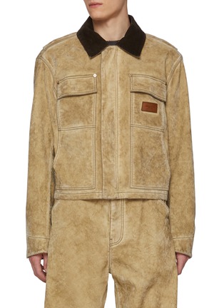 Main View - Click To Enlarge - ALEXANDERWANG - Weathered Flock Wash Workwear Jacket