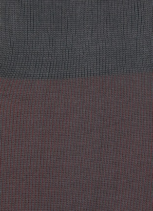 Detail View - Click To Enlarge - FALKE - Fine Shadow Stripe Crew Socks