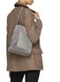 Figure View - Click To Enlarge - VALEXTRA - Small Shearling Leather Bucket Shoulder Bag