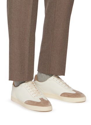 Figure View - Click To Enlarge - BRUNELLO CUCINELLI - Low Top Leather Men's Sneakers