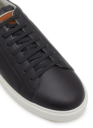 Detail View - Click To Enlarge - BRUNELLO CUCINELLI - Semi-polished Leather Men's Sneakers