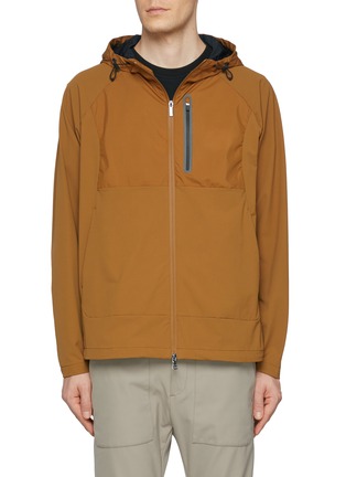 Main View - Click To Enlarge - PAUL & SHARK - Hooded Stand Collar Windbreaker Jacket