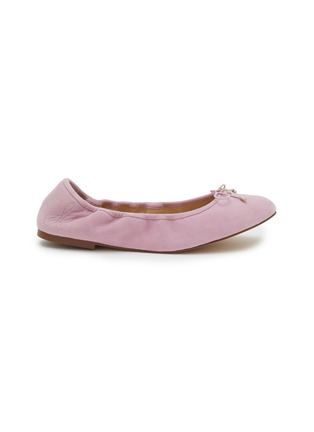 Main View - Click To Enlarge - SAM EDELMAN - Felicia Patent Suede Ballerina Flats