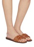 Figure View - Click To Enlarge - SAM EDELMAN - Irina Leather Slide Sandals