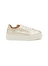 Main View - Click To Enlarge - SAM EDELMAN - Pippy Platformed Leather Lace-Up Sneakers