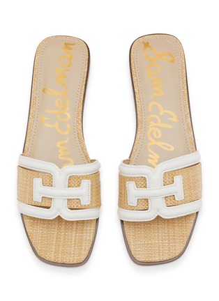 Detail View - Click To Enlarge - SAM EDELMAN - Irina Leather Slide Sandals