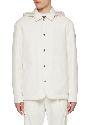 Main View - Click To Enlarge - MONCLER - Buffaure Hooded Shirt Jacket