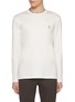 Main View - Click To Enlarge - BRUNELLO CUCINELLI - Logo Embroidered Crewneck Cotton T-shirt