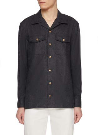 Main View - Click To Enlarge - BRUNELLO CUCINELLI - Wool Flannel Shirt