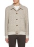 Main View - Click To Enlarge - BRUNELLO CUCINELLI - Camp Collar Pocket Virgin Wool Bomber Jacket