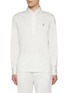 Main View - Click To Enlarge - BRUNELLO CUCINELLI - Logo Embroidered Long Sleeve Cotton Polo