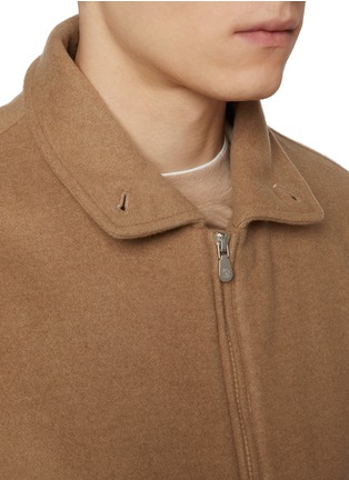 Detail View - Click To Enlarge - BRUNELLO CUCINELLI - Stand Collar Cashmere Blouson Jacket