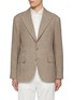 Main View - Click To Enlarge - BRUNELLO CUCINELLI - Peal Lapel Single Breasted Yak Blazer