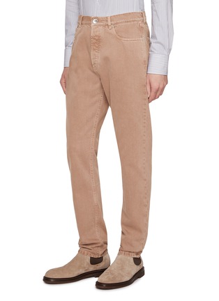 Detail View - Click To Enlarge - BRUNELLO CUCINELLI - Five Pocket Cotton Pants