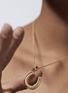 Detail View - Click To Enlarge - MARIE LICHTENBERG - Horseshoe Charm Diamond 18K Gold Pendant