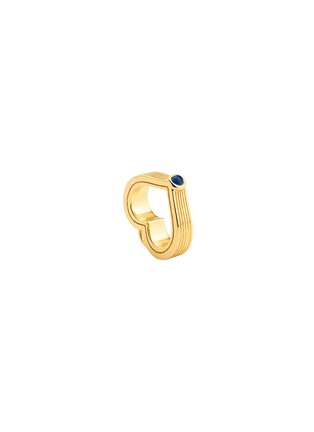 Detail View - Click To Enlarge - MARIE LICHTENBERG - Baby Charm Heart 18K Gold Single Earring