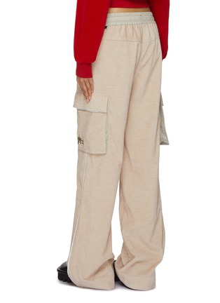 Back View - Click To Enlarge - MONCLER - Wide Leg Corduroy Cargo Pants