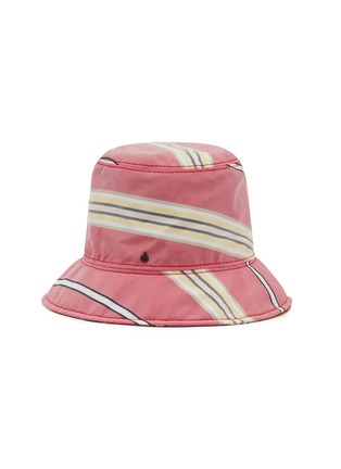 Main View - Click To Enlarge - MAISON MICHEL - Fredo Silk Stripey Bucket Hat