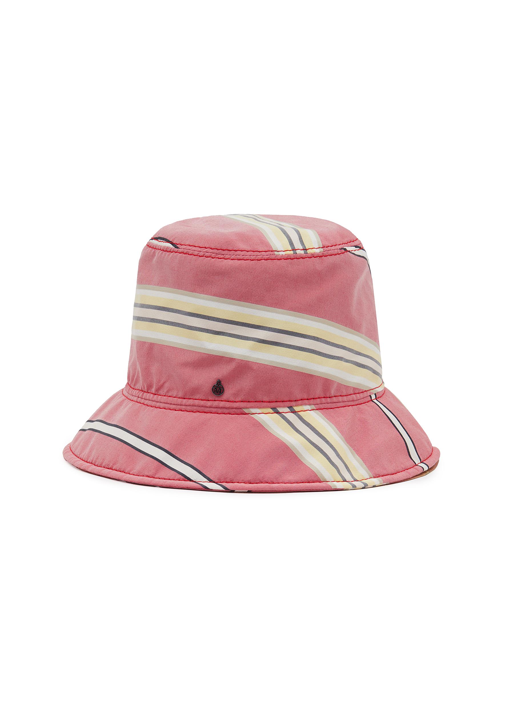 Fredo Silk Stripey Bucket Hat