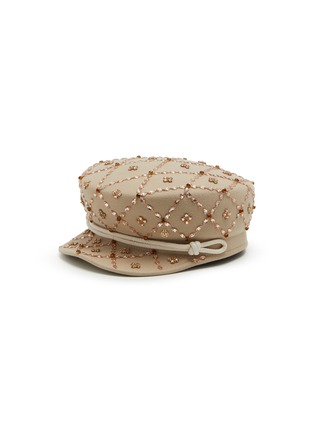 Main View - Click To Enlarge - MAISON MICHEL - Abby Embellished Wool Breton Hat