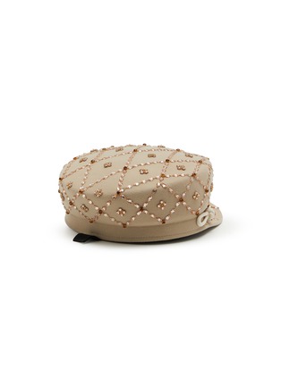 Figure View - Click To Enlarge - MAISON MICHEL - Abby Embellished Wool Breton Hat