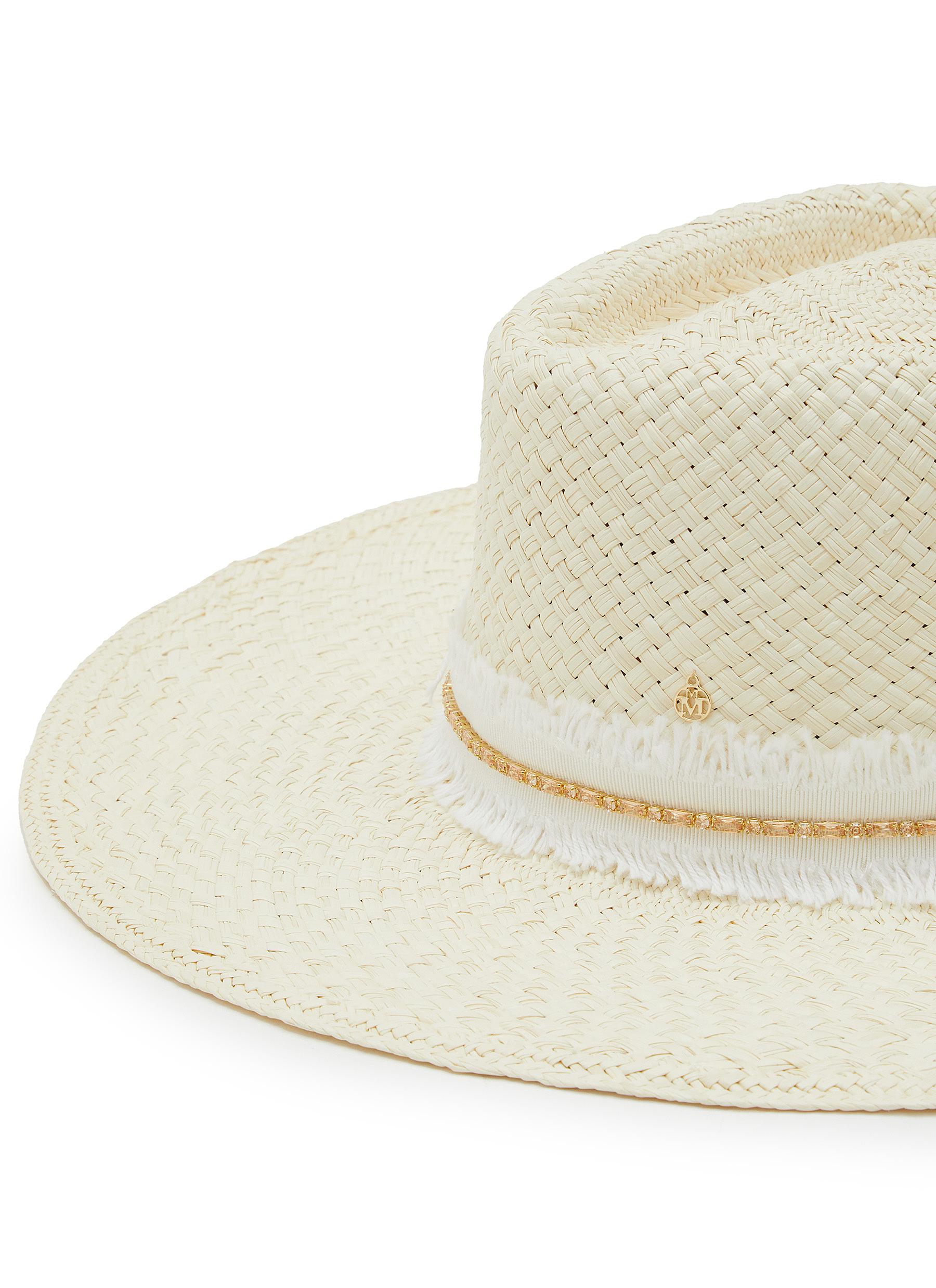 Brune Brisa Denim Trim Fedora Hat - Thumbnail 3