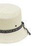 Detail View - Click To Enlarge - MAISON MICHEL - Axel Linen Paper Straw Rollable Bucket Hat