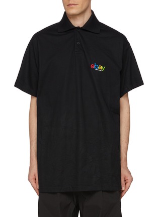 Main View - Click To Enlarge - BALENCIAGA - X eBay Oversized Ebay Logo Cotton T-Shirt