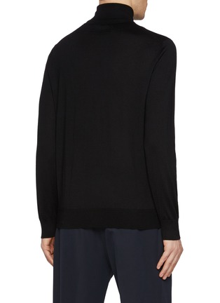 Back View - Click To Enlarge - ZEGNA - Turtleneck Cashmere Silk Sweater